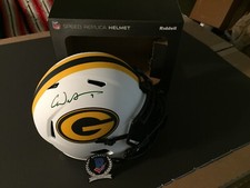 Christian Watson Signed F/S Packers Lunar Eclipse Speed Rep Helmet-BAS Witnessed