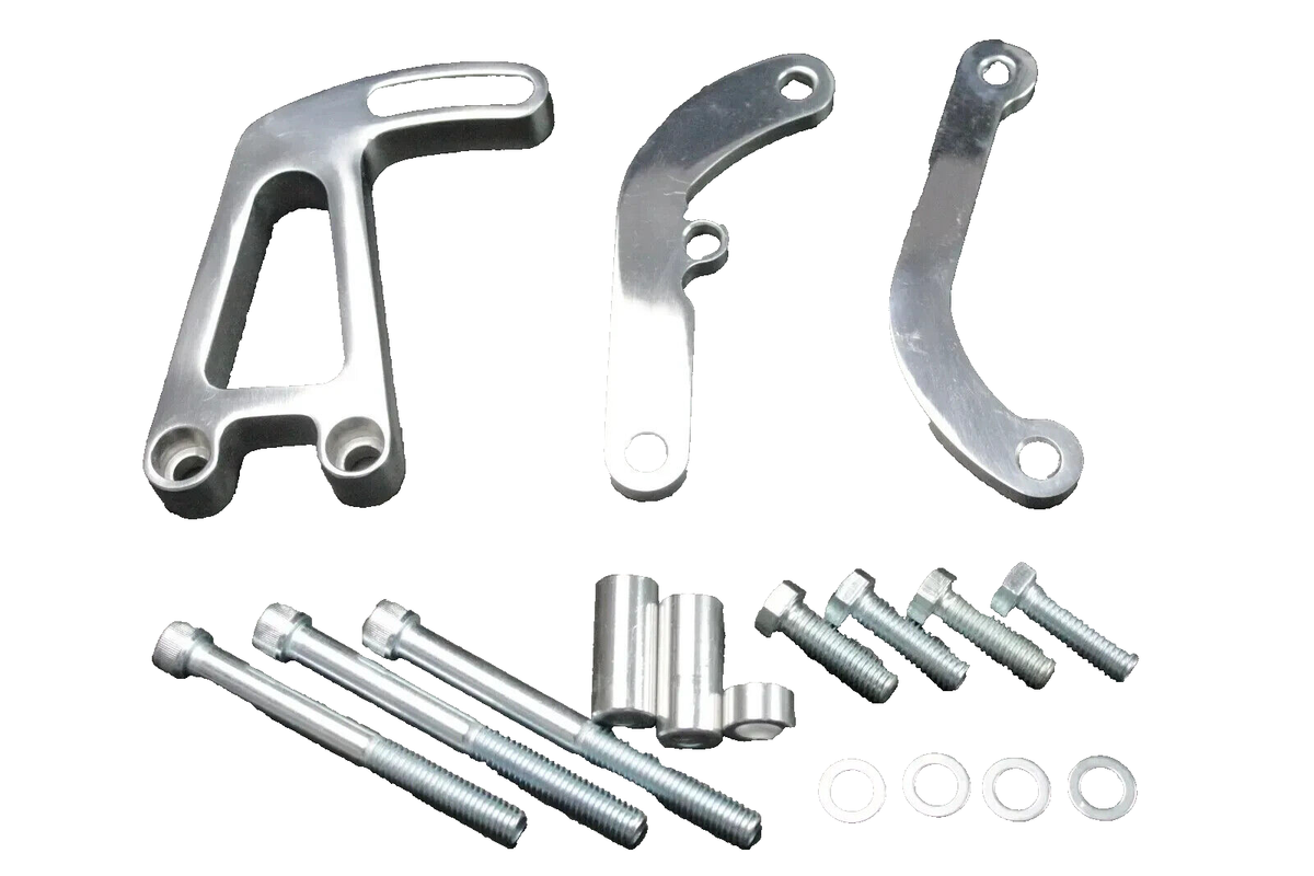 SBC 283 305 350 400 Billet Aluminum Power Steering Bracket Long