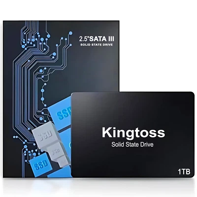 Kingtoss KT1TB 2.5” SATA III 6Gb/s Internal 1TB SSD Read 520MB/s Write 500MB/s