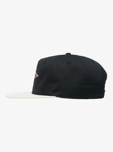QUIKSILVER - Gorra con cierre a presión QS Frassnassa para hombre - Talla única - Negra - Sombrero ajustable - Imagen 2 de 3