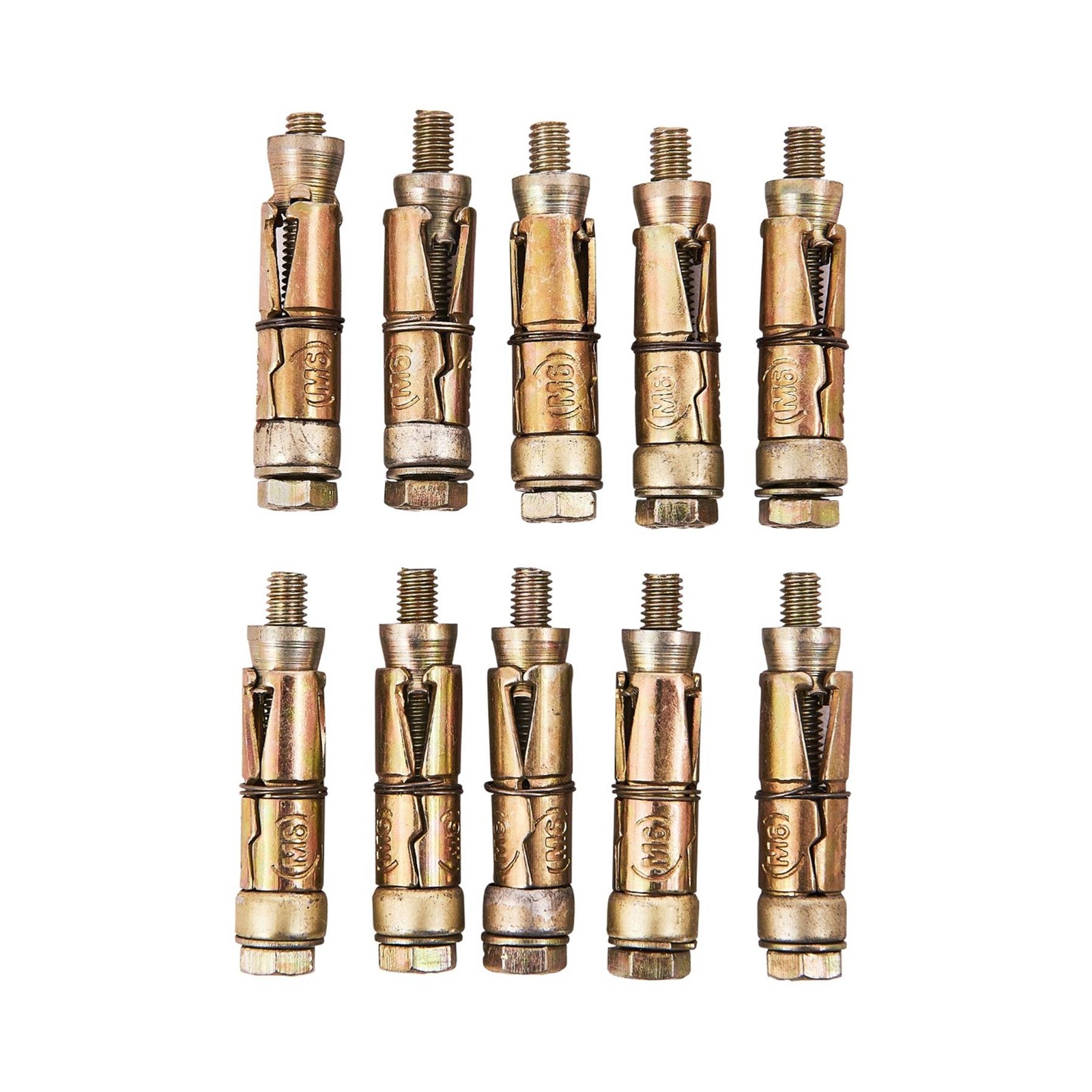 10pcs M6 Expansion Bolt Set Amtech Wall Rawl Type Bolts Masonry