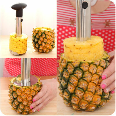 Stainless Steel Pineapple Corer Slicer Kitchen Fruit Easy Peeler Cutter Gadget