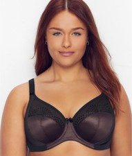 Goddess Sarah Banded Underwire Bra GD6020 US Sizes DD- M Black New with Tags