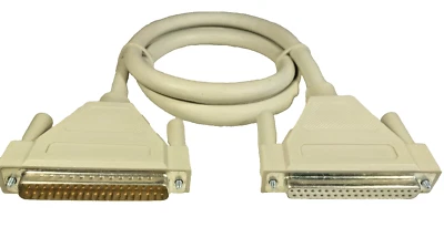Shielded Cable 37-Pin D-Sub Male to Female, 1m Long - Brand New