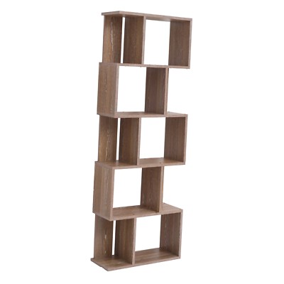 Libreria Moderna 5 Ripiani In MDF Bianco | 169x60x24 Cm | Ideale Per Soggiorno O Ufficio - Foto 4