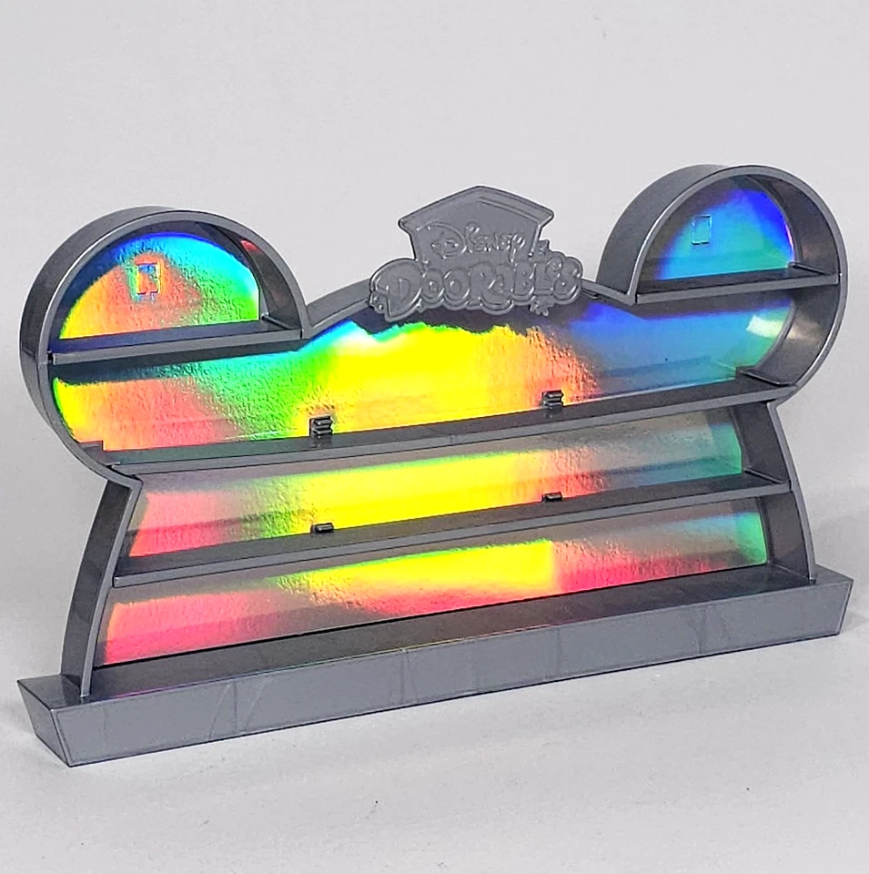 Disney Doorables Wall Shelf Figure Toy Display Case Silver Celebration Of Wonder - Image 2 of 4