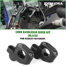 Handlebar Riser Kit For Harley Davidson Yamaha Suzuki Kawasaki BMW 28mm Silver