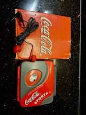 Vtg Coca-Cola Sports Stereo Cassette Player Walkman with Box  Earphones Retro
