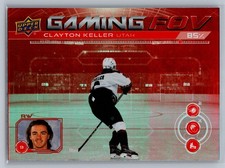 2024-25 Upper Deck Series 1 Gaming FOV CLAYTON KELLER #GFOV-2 Utah Hockey Club