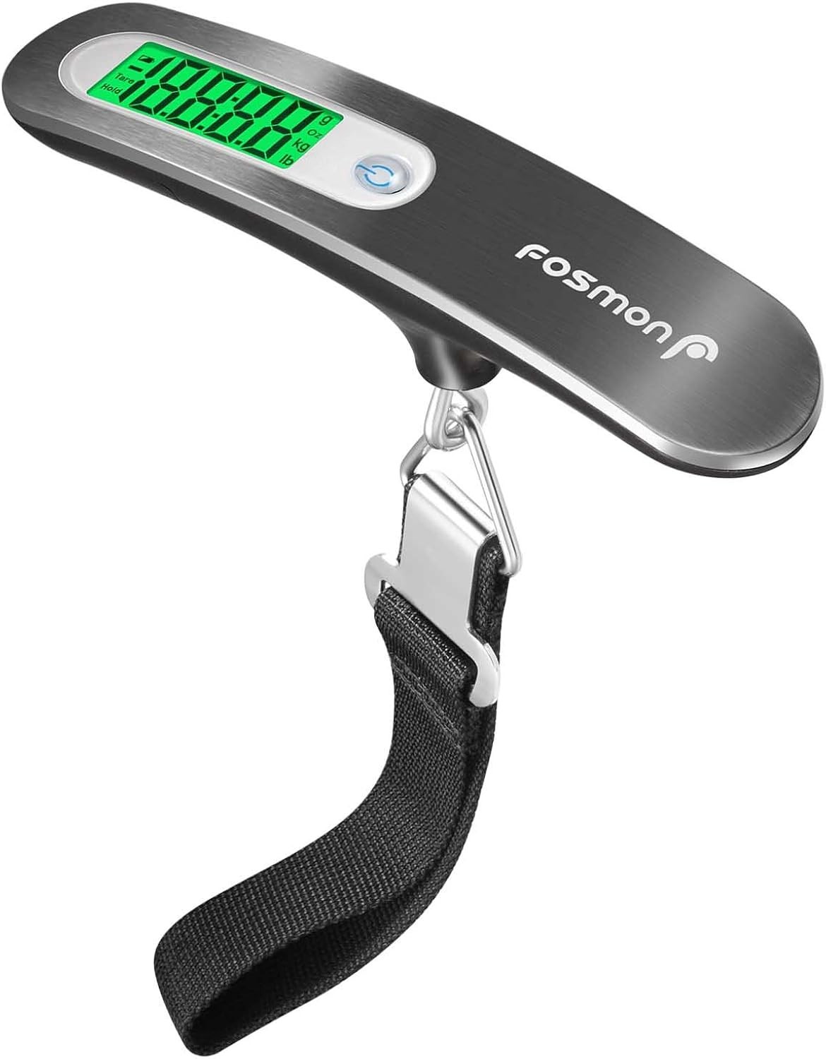 Digital Luggage Scale 110lb 50kg Stainless Steel Backlight LCD Ergonomic