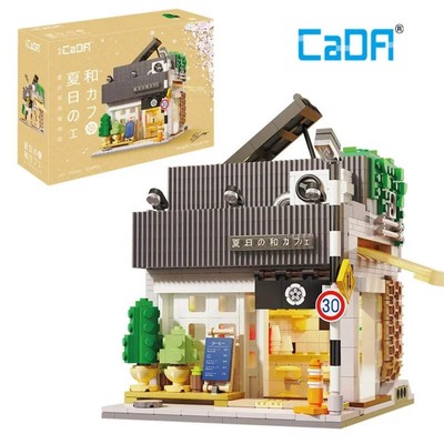 Cada 1116Pcs LED City Restaurant Building Blocks for Children