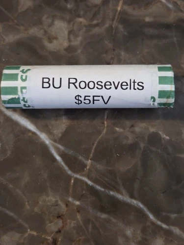 Uncirculated Roosevelt Dimes BU 10C $5 Face Value Roll