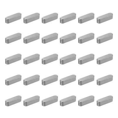 30 Pcs Round Ended Feather Key, 20x6x6mm Drive Shaft Parallel Keys
