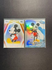 2026 Topps Disney Neon Epic Mickey Mouse Rainbow Foil Lot*2 DH75