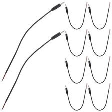 10 Pcs 3.5mm Mono Audio Cable Male Plug To Bare Wire Jack Connector Black