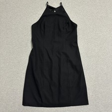 Laundry by Sheli Segal Mini Dress Keyhole Back Cocktail Black Womens Size 12