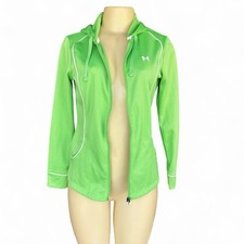 Women s Green Under Armour Zip Up Jacket Size XS