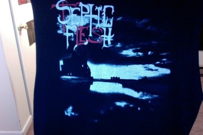 modern vintage septic flesh shirt rotting christ tiamat necromantia bathory