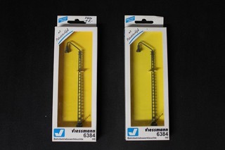 H0 Viessmann 2 railway station lights 6384 original packaging
