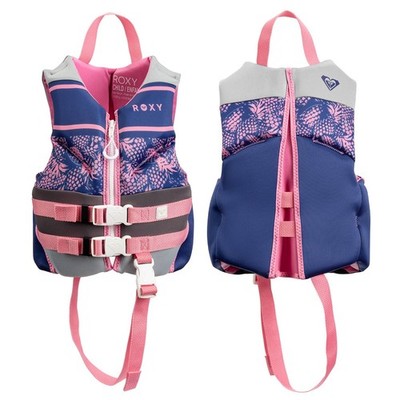 Roxy Kids Child Life Jacket Vest USCG Approval PFD for Fishing Kayaking Swimming