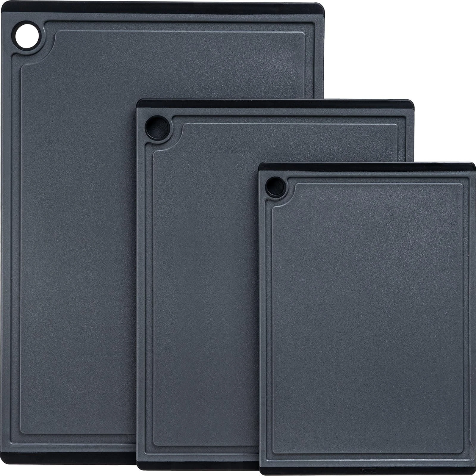 Plastic Cutting Boards for Kitchen, 3-Piece Large Cutting Board Set Dishwashe...
