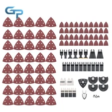 113 PCS Oscillating Saw Blades Set Multitool Blades with Cutting & Sanding Pads
