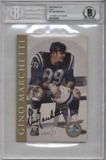 BAS 2003 Ron Mix Hall of Fame Gold Gino Marchetti BGS Authentic Auto HOF 4f5