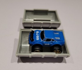 Vintage 1989 Micromachine Ferrari 308 With Turbo Wheels & Funky Barrel Container