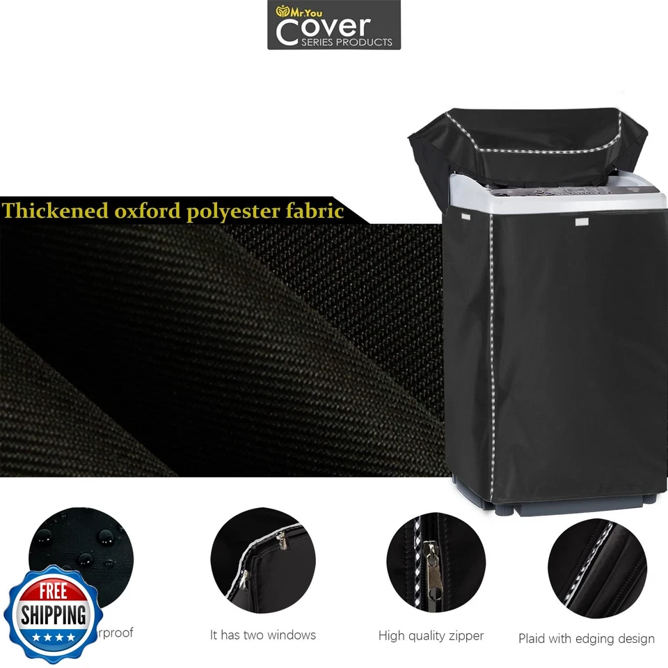 Portable Top Load Washer Dryer Cover, Waterproof Full-Automatic W - Image 4 of 4