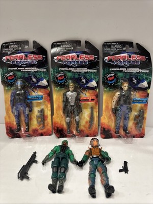 Unimax Fearless Forces Barracuda Wyvern Caliber Action Figures Lot