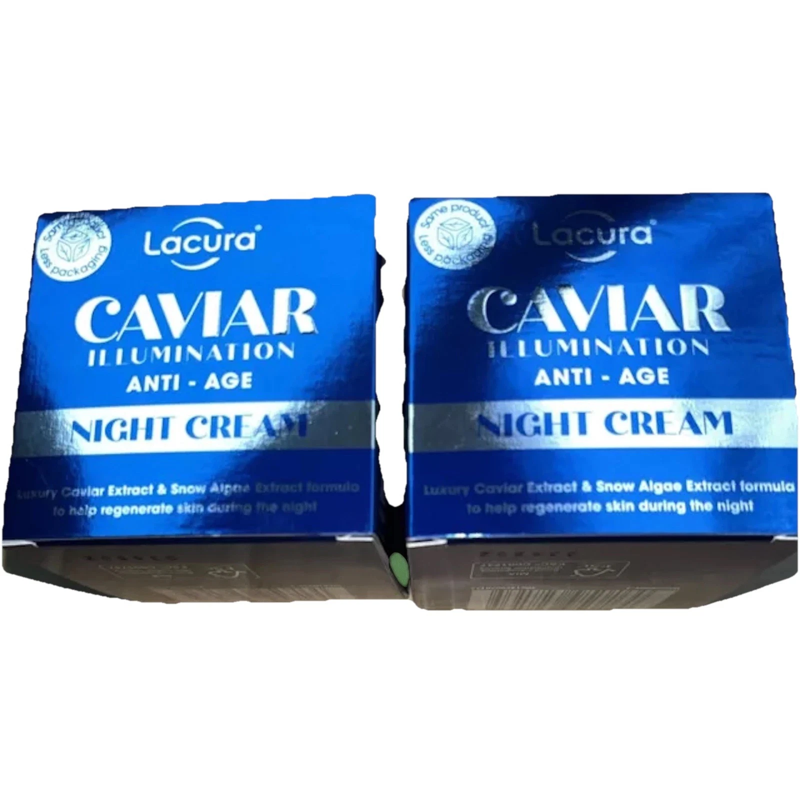 2 X LACURA CAVIAR ILLUMINATION ANTI AGE NIGHT CREAM 50 ML NEW