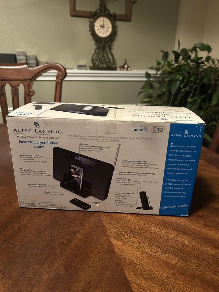 Sistema de altavoces portátil de carga Altec Lansing InMotion IM600 iPod radio FM FUNCIONA Foto 4 de 4