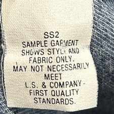 Vintage 1992 Levi’s 550 Rare Sample Garment Pre- Production Made in USA 32x32