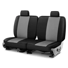 Saddleman 778481-41 Leatherette 2nd Row Gray w Black Custom Seat Covers