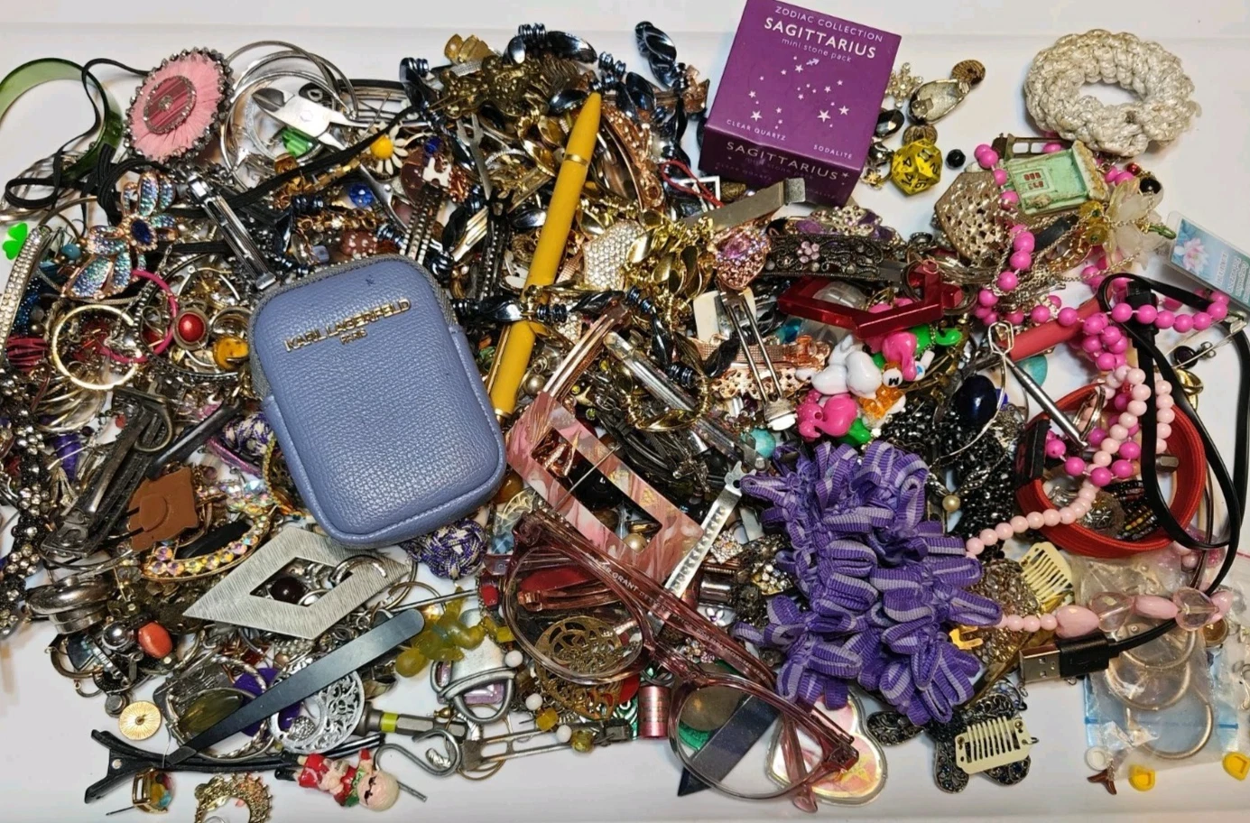 5.5 Lbs Junk Drawer Women Jewelry random