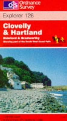 Clovelly and Hartland: Sheet 126 (Explorer Maps), Ordnance Survey, Used; Good Bo