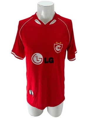 Cienciano Peru Futbol Soccer Jersey Men's L Red Short Sleeves LG