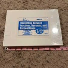Nasco Converting Fractions, Decimals, and Percent Bingo - White