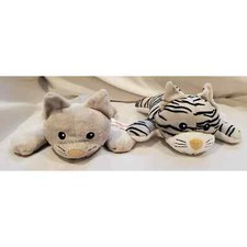 Set Of 2 Melissa And Doug Gray Kittens Embroidered Eyes