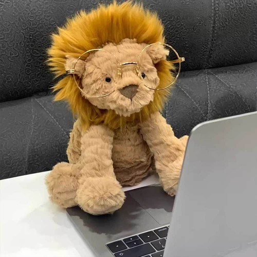 Wavy Lion Plush Toy Wavy Lion Soft Toys 23cm Perfect Gift For Kids Premium New - Picture 9 of 12