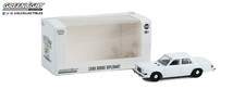 1:64 GreenLight 1980 Dodge Diplomat Police Hot Pursuit Blank White Exclusive