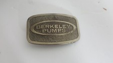 Vintage Belt Buckle "BERKELEY PUMPS" METAL NICE L K
