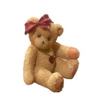 Cherished Teddies Little Sparkles January Birthday Gem Bear Mini Figurine 1996