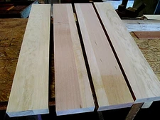 6 PIECES KILN DRIED S4S FIRELAND CHERRY LENGA 24" X 2 3/4" X 1 1/2" LUMBER WOOD