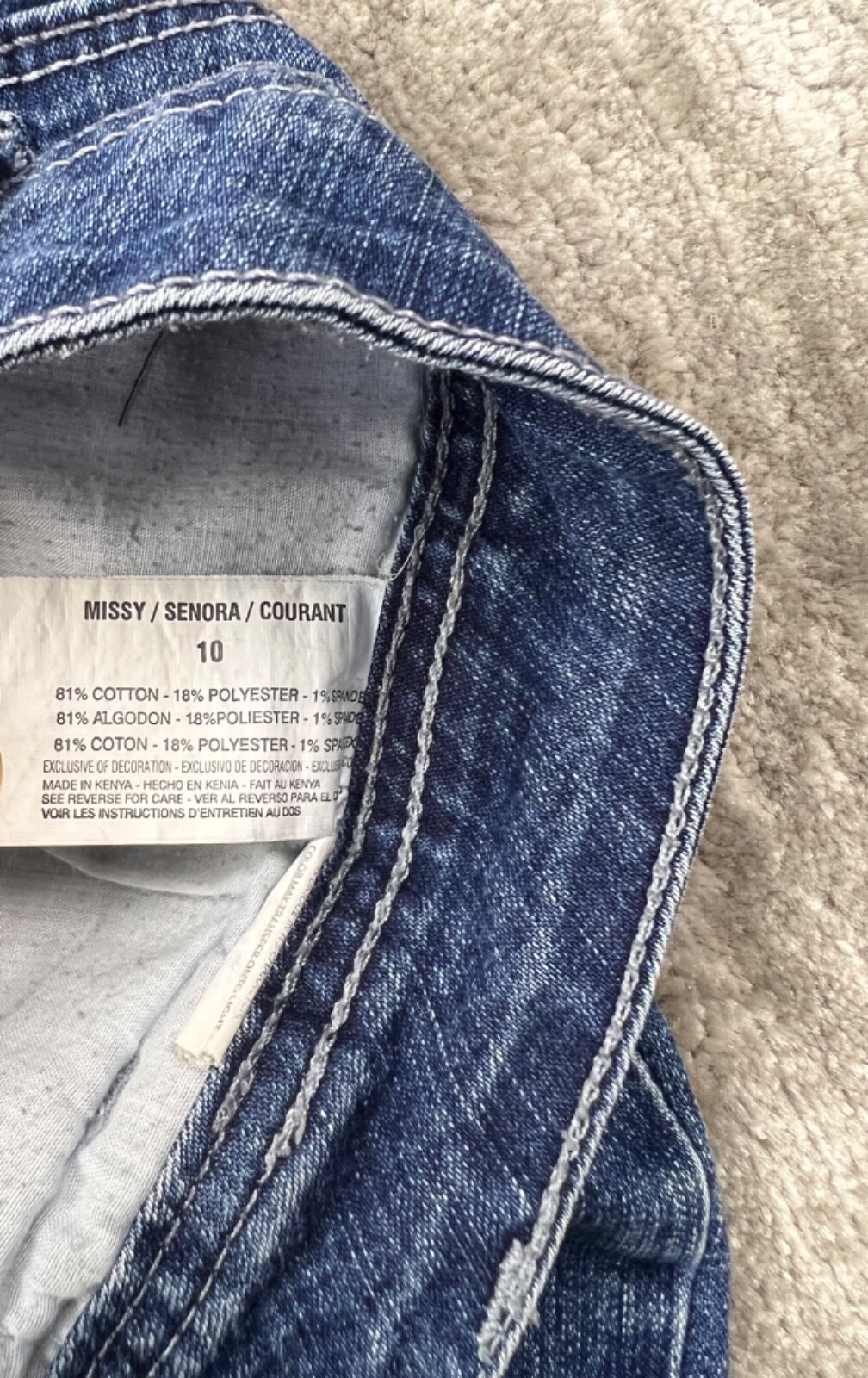 Gloria Vanderbilt Jeans Womens 10 Blue Capri Skimmer Missy All Around Slimming