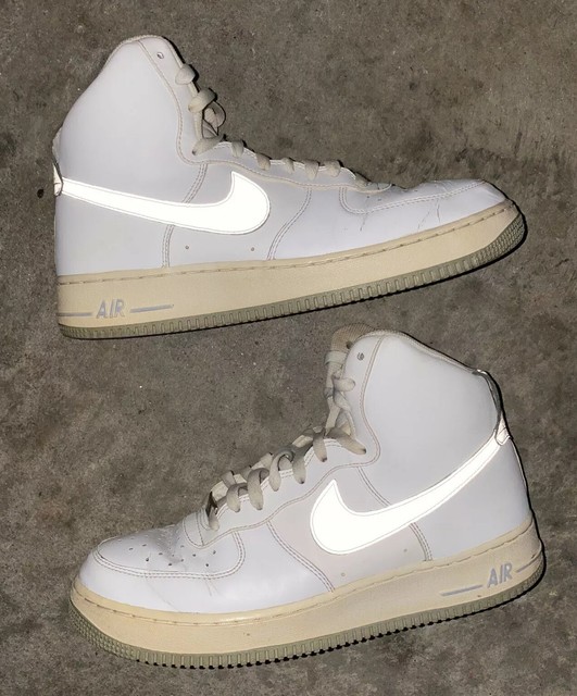 air force 1 reflective silver
