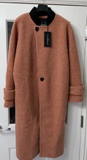 John Richmond Long Coat Hwa22249cp, Orange/black, Size 40, Uk 10