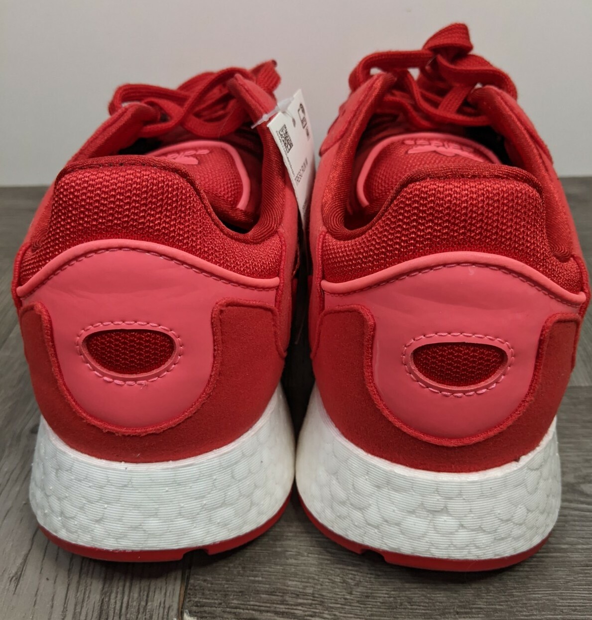 New Adidas Original Womens Tresc Run Boost Red/Pink/White EH0208 Women's Sz 9.5