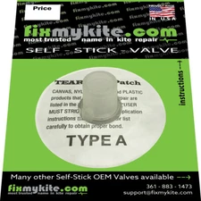 FixMyKite Self Stick Naish Female Octopus Kiteboarding Kite Bladder Repair Valve