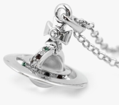 Vivienne Westwood Small Orb Pendant Necklace Silver Color New